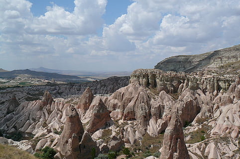 moonscape, cappadocia, turkey, nature, geology, landscape, rock - Object HD wallpaper