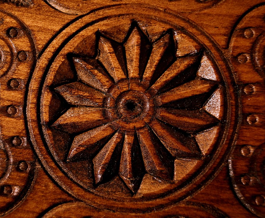 pattern, decoration, art, round, craft, ornate, flower, religion HD wallpaper
