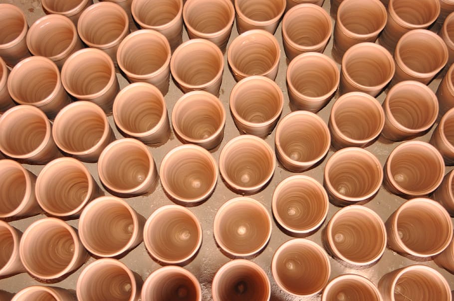 Tradition, Pot, Morocco, brown, large group of objects, pattern HD wallpaper