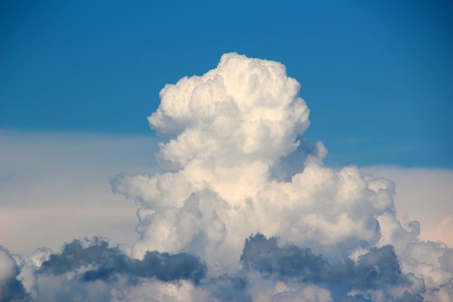 Clouds, Form, Poodle, sky, clouds form, nature, cloud - sky HD wallpaper