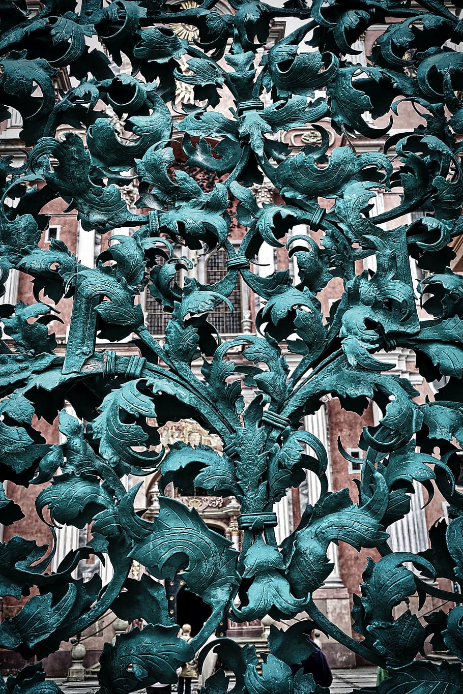 ironwork, facade, ornate, decoration, exterior, design, texture HD wallpaper