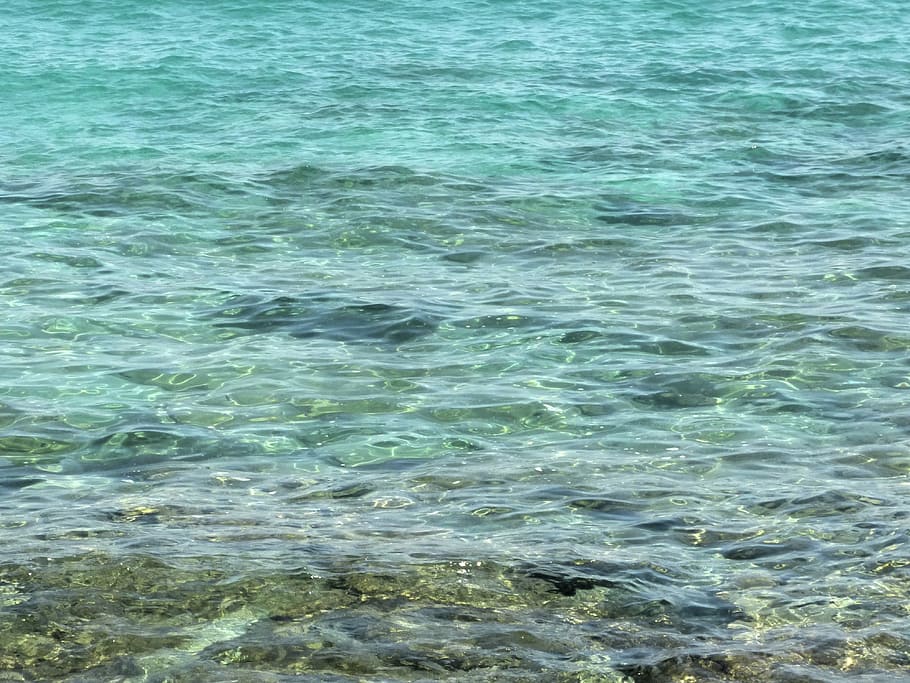 sea, wave, mirroring, light, refraction, transparent, clear HD wallpaper