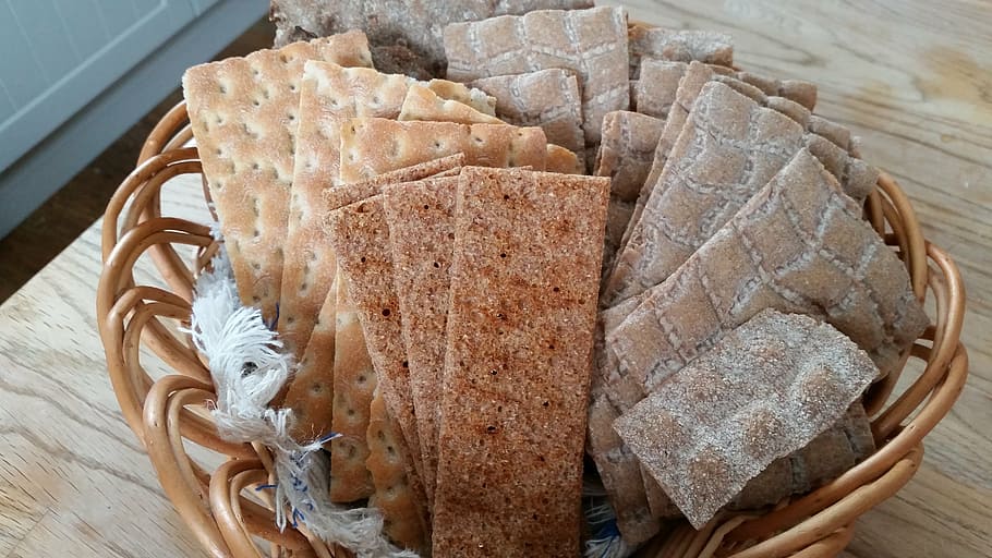 bread, hard bread, mat, breakfast, crispbread, ducat, table HD wallpaper