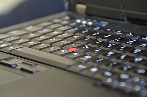 Laptop, Notebook, Thinkpad, technology, in a row, selective focus HD wallpaper
