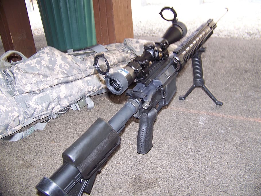 sniper, weapon, rifle, gun, wildcat, caliber, ar, ar15, 6x45, HD wallpaper