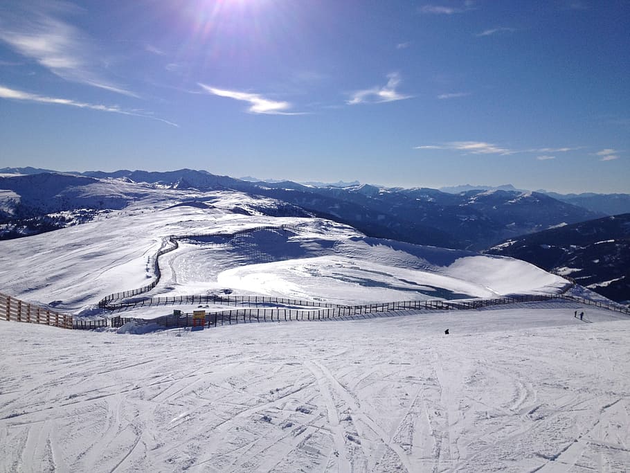 winter, mountains, ski, snow, wintry, winter magic, cold temperature HD wallpaper