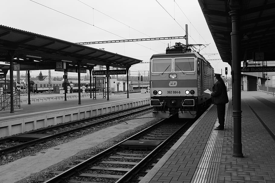 Train, Path, Stop, Bohemia, south bohemia, track, station, locomotive HD wallpaper