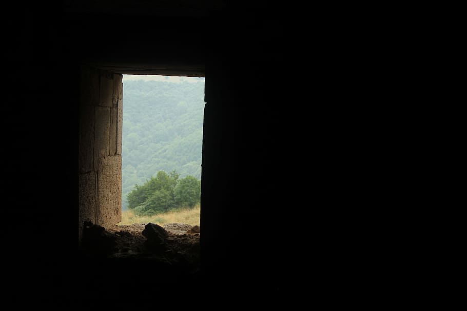 opened window at daytime, Dark, Armenia, Copy, Space, copy space HD wallpaper