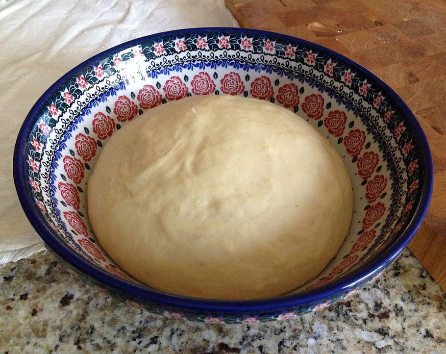 dough, baking, bowl, bread, cooking, food, indoors, still life HD wallpaper