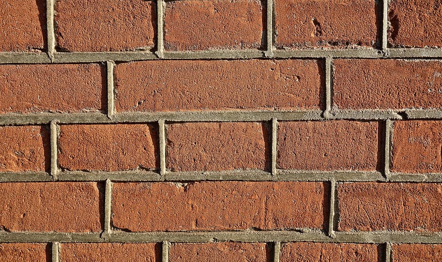 brown bricked wall, brick wall, brown brick wall, masonry, seam