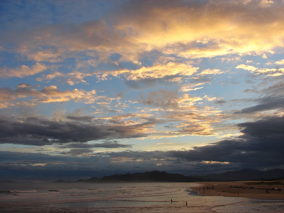sky, mar, beach, beira mar, fishing, ocean, holidays, landscape HD wallpaper