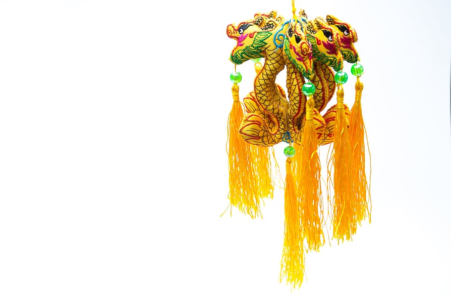 chinese dragon, trim, eastern, air freshener, colorful, decoration, HD wallpaper