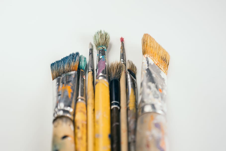 Paint brushes, objects, uncategorized, paintbrush, creativity, HD wallpaper