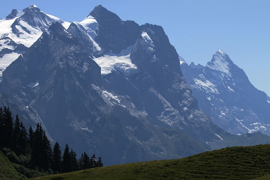 berner, bernese oberland, alps, mountains, alpine, brienz, switzerland, HD wallpaper