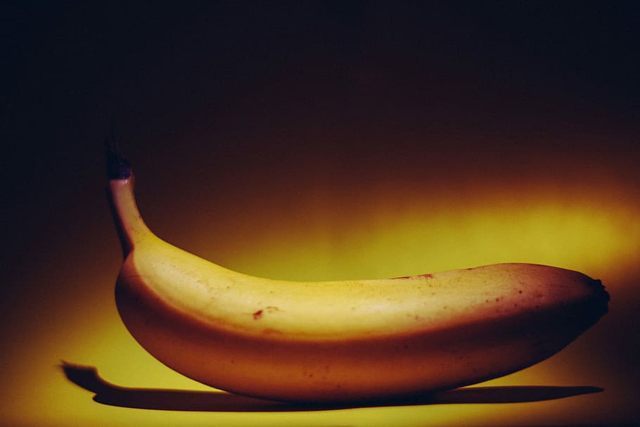 Banana, dark, fruit, yellow, food, freshness, ripe, healthy Eating HD wallpaper