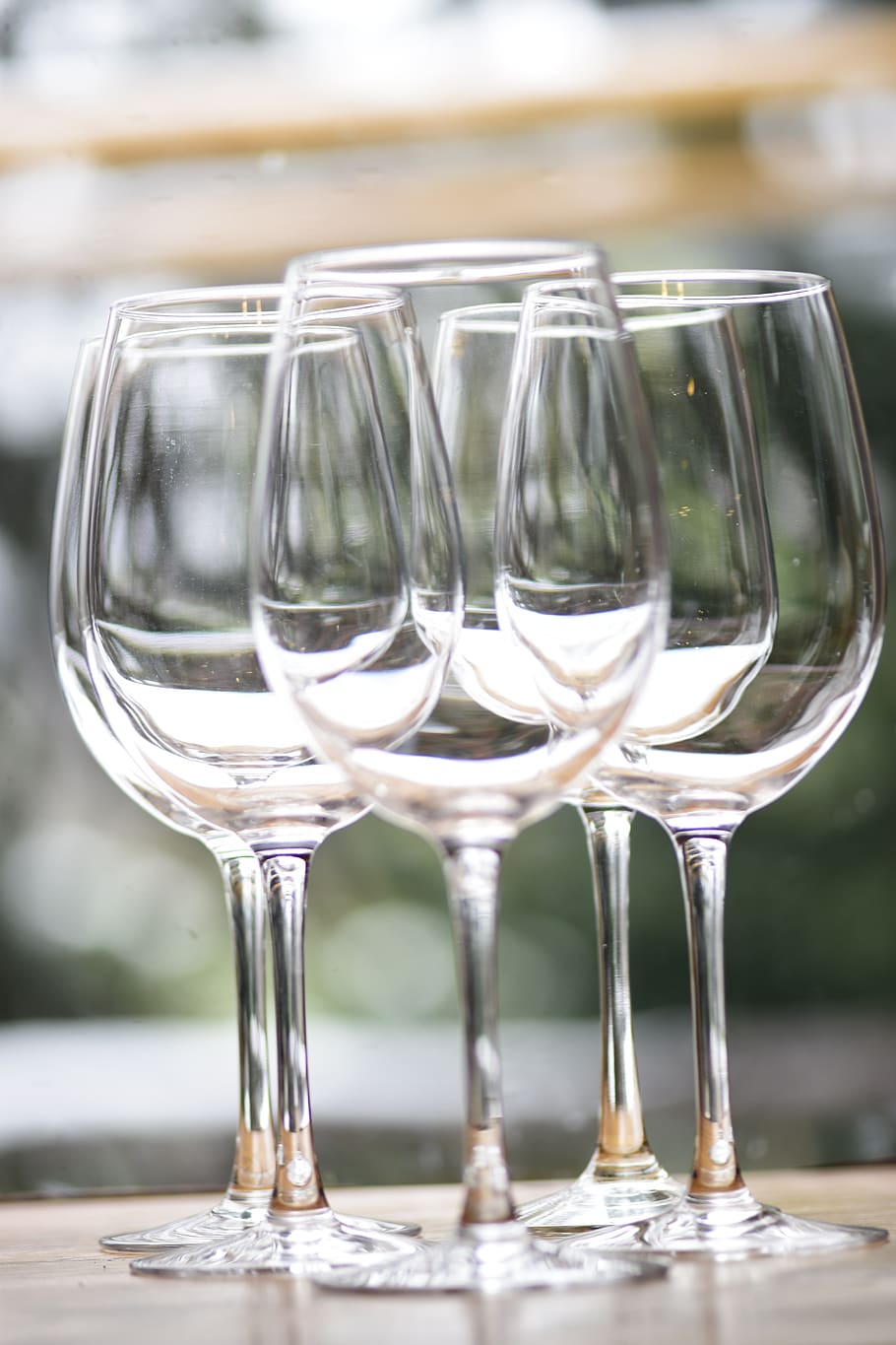 cups, light, glass, brightness, table, glass - material, wineglass HD wallpaper