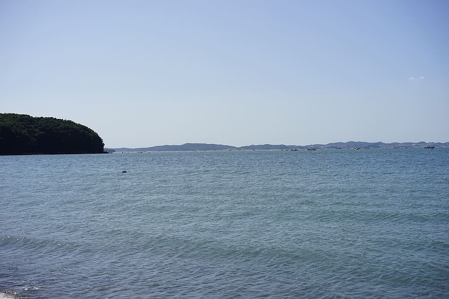 sea, tidal, republic of korea, water, scenics - nature, sky, HD wallpaper