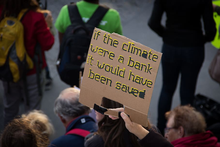 if the climate quote board, protest, demo, protest action, parade HD wallpaper