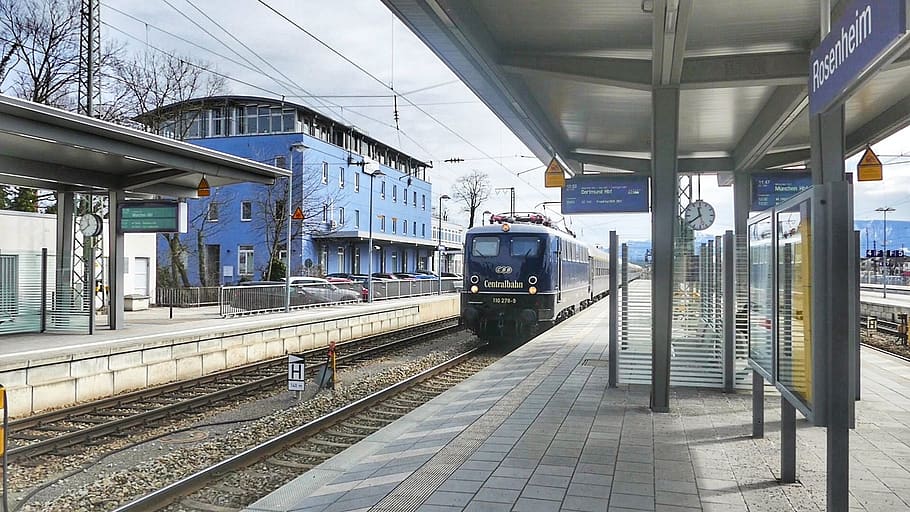 train, station, railway, rail transportation, mode of transportation HD wallpaper