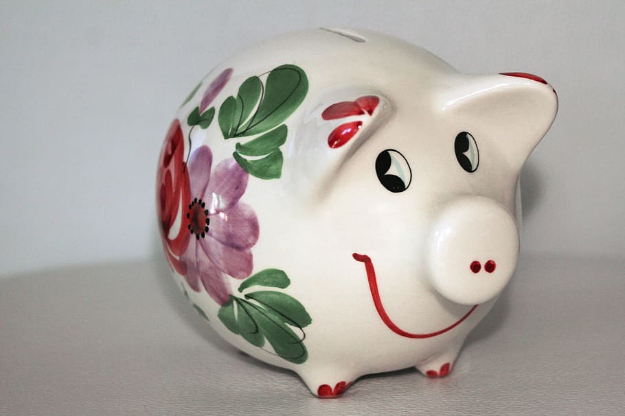 piggy bank, money, save, coins, euro, cent, seem, savings bank, HD wallpaper