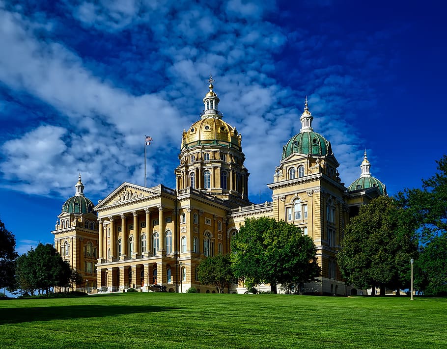 city, building, trees, grass, architecture, facade, government HD wallpaper