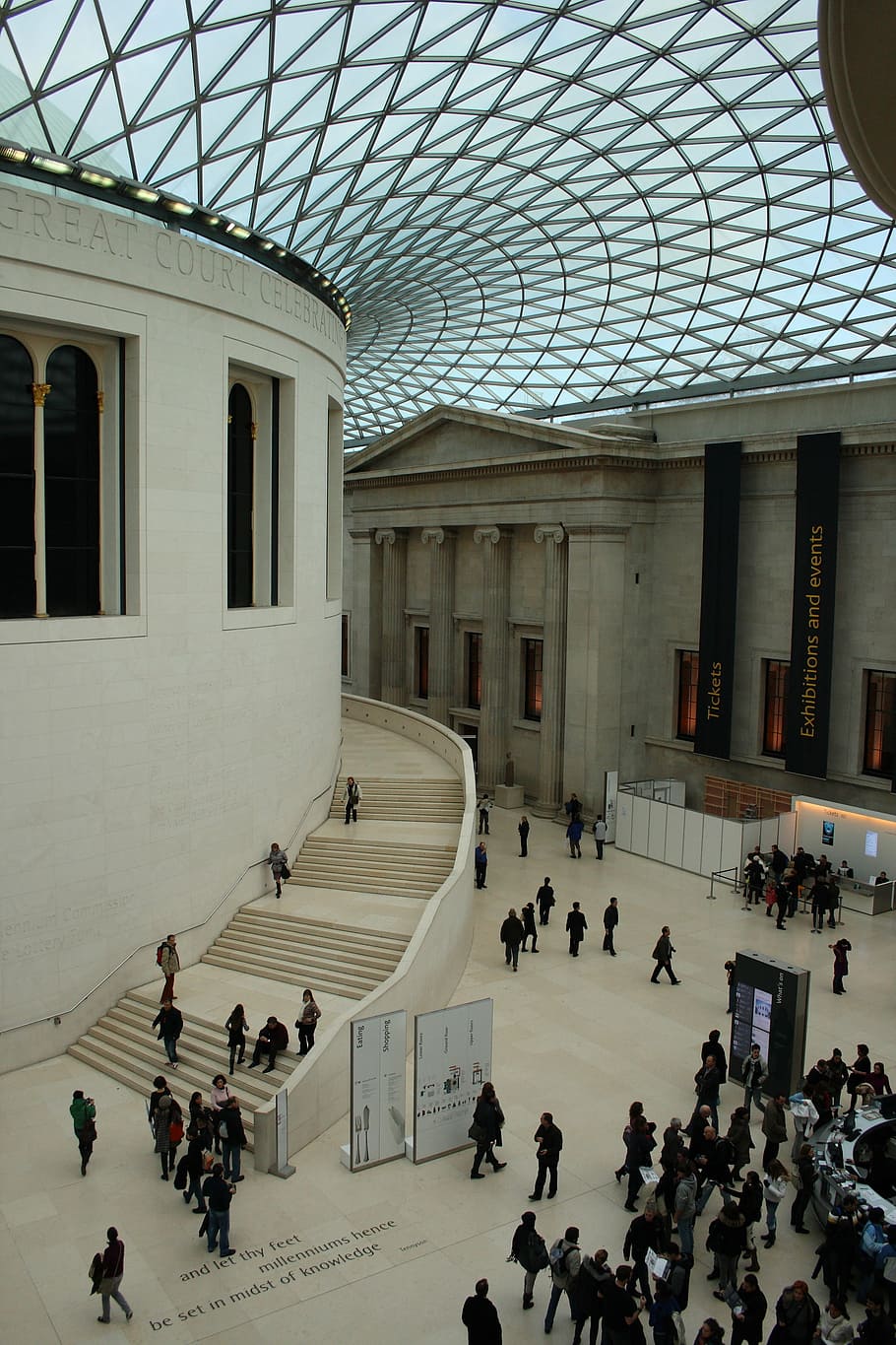 london, british museum, large group of people, architecture, HD wallpaper