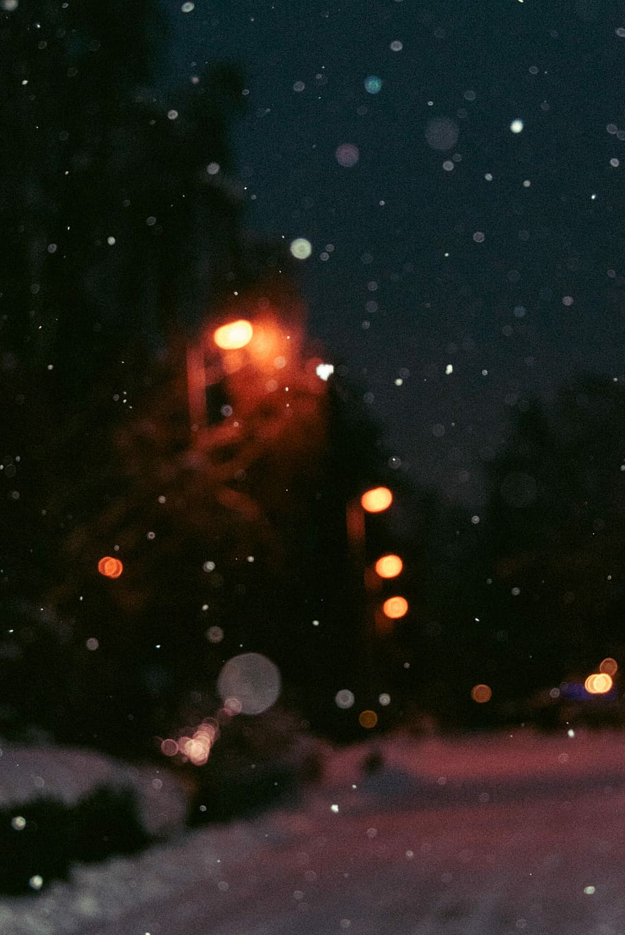 untitled, lights, dark, night, bokeh, no people, illuminated HD wallpaper