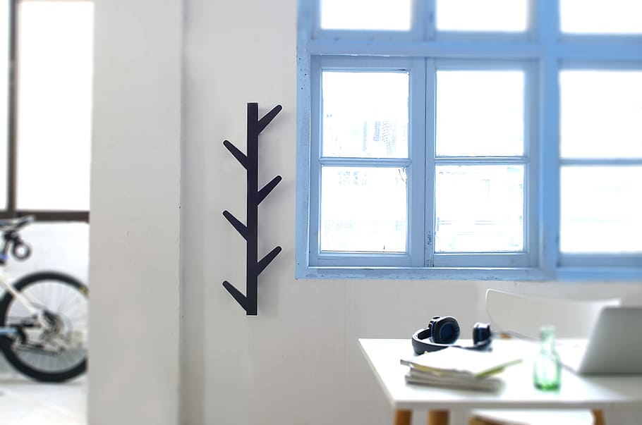 closed window, study, wall-mounted hook, room, day, no people HD wallpaper