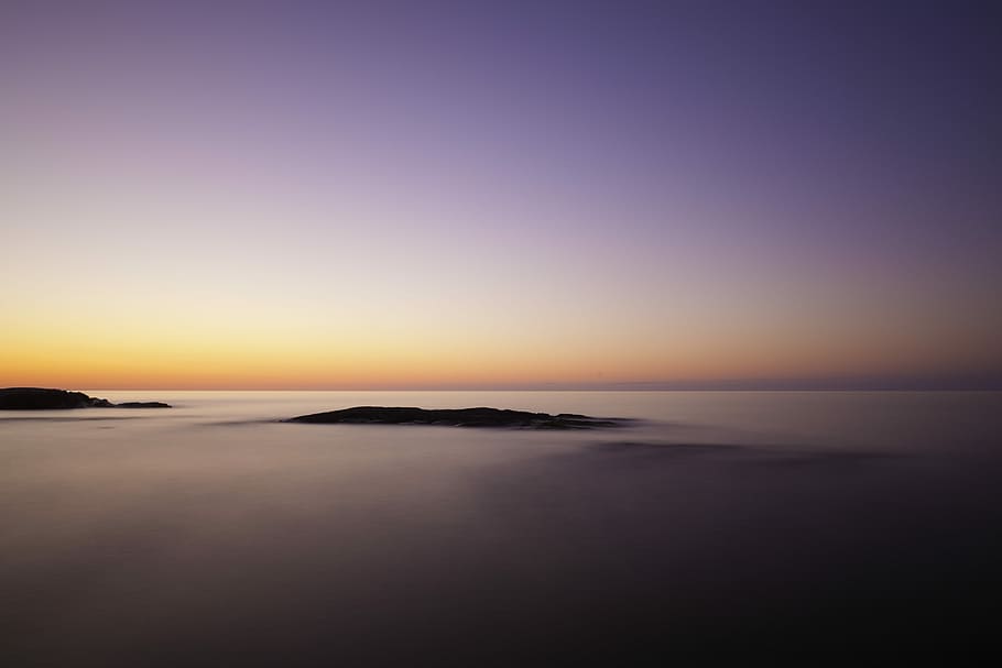 island during daytime, photography of sunset in desert, water HD wallpaper