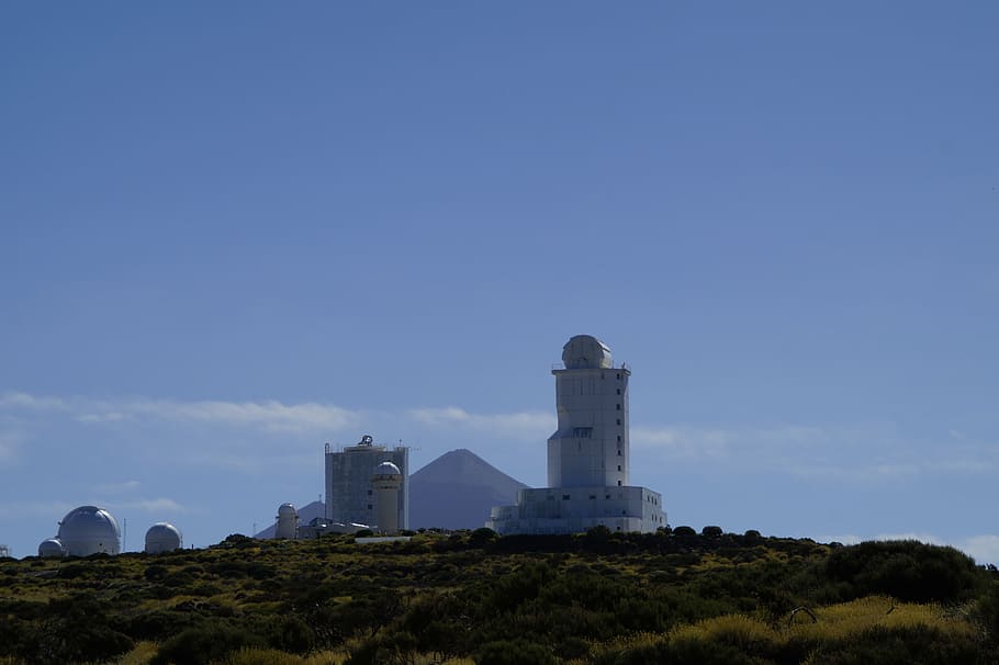 the observatory on teide, izana, izaña, tenerife, canary islands HD wallpaper