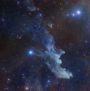 Galaxy wallpaper, witch head, nebula, space, cosmos, universe HD wallpaper