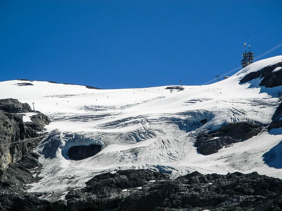 titlis, mountain, alpine, landscape, mountains, panorama, mountain landscape HD wallpaper