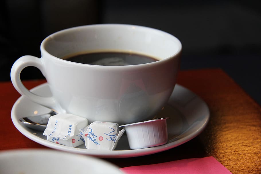 coffee, cup, morning, sugar, milk, coffee black, sweet, hot HD wallpaper