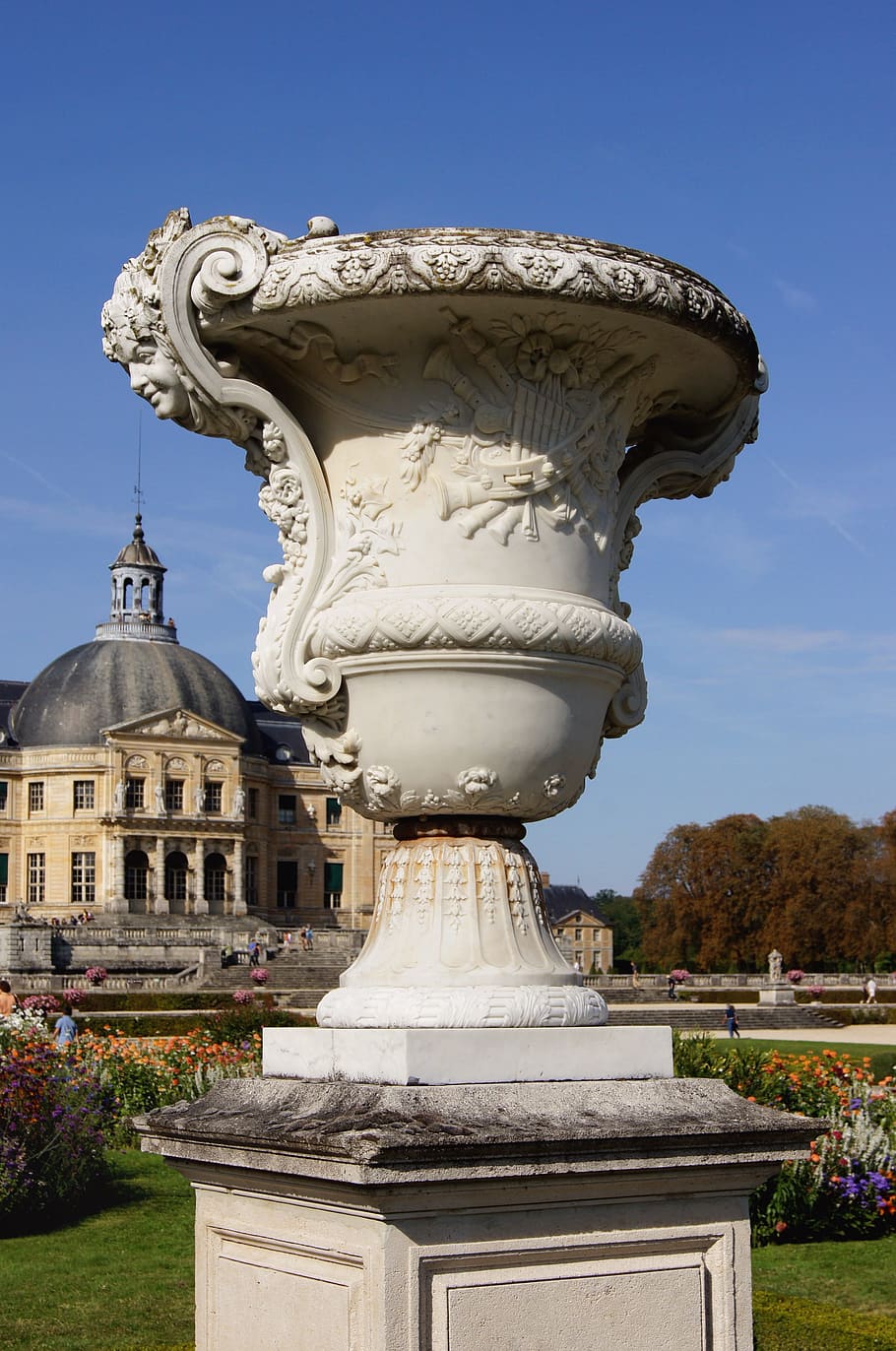france, pot, sky, clouds, mansion, palace, building, architecture HD wallpaper