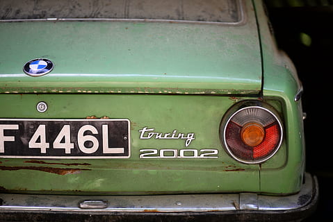 green BMW touring 2002 car, oldtimer, vehicle, classic, vintage HD wallpaper