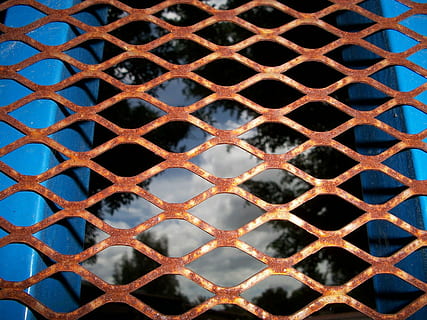 Grate, Street, Mesh, Rust, Iron, rusty, grid, steel, metal HD wallpaper
