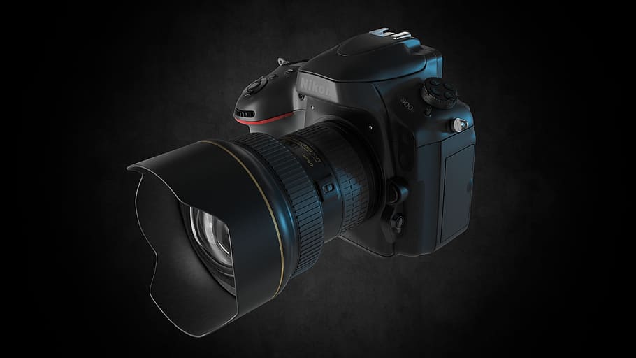 black Nikon DSLR camera in close-up photography, digital, photo camera HD wallpaper