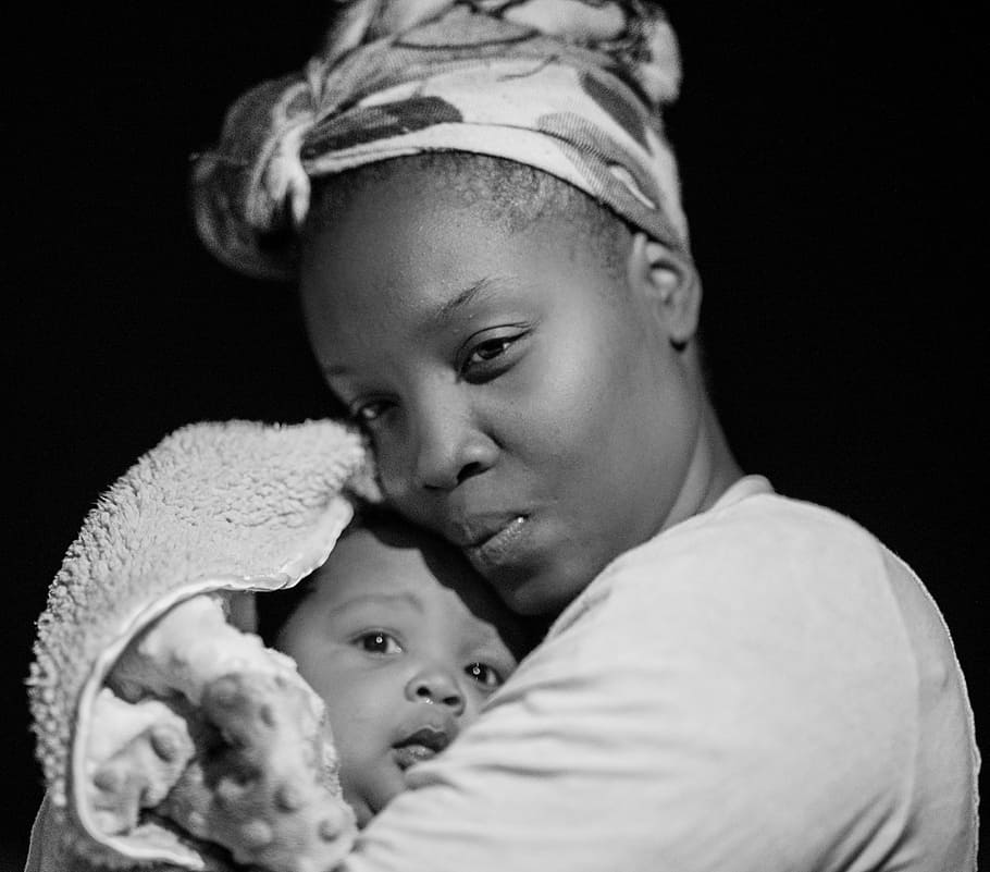 file size is 1022.3KB. black and white, mother, love, with child, woman and...