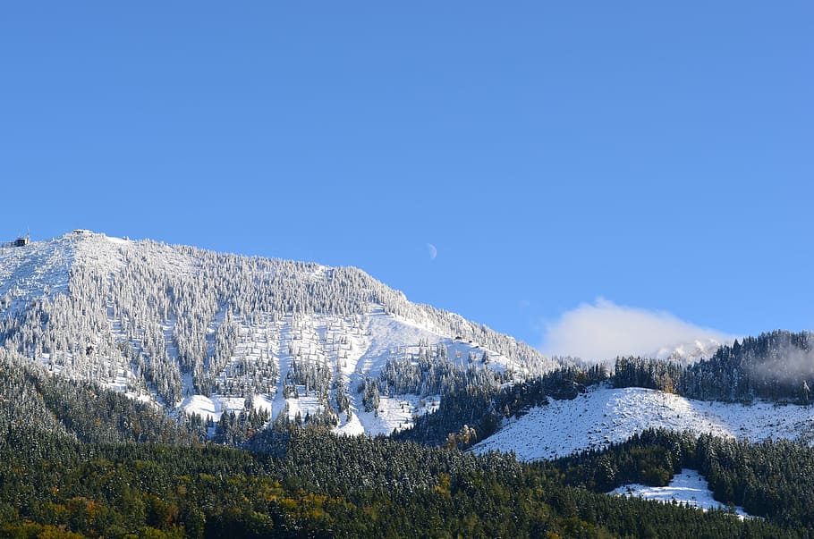 mountains, winter, landscape, snow, cold temperature, beauty in nature HD wallpaper