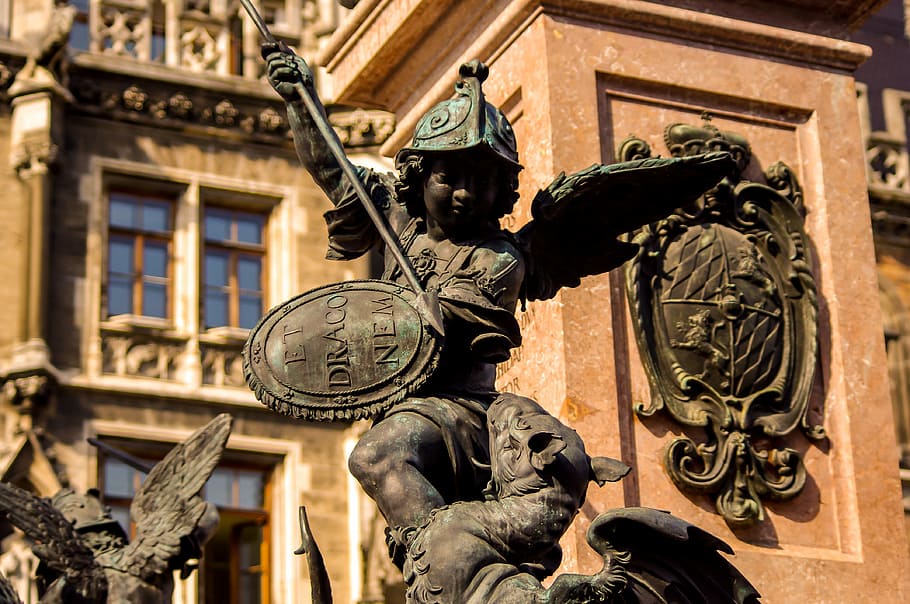 germany, statue, monument, architecture, sculpture, representation HD wallpaper