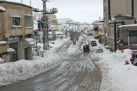 Majdal Shams, Golan, Winter, snow, cold temperature, building exterior HD wallpaper