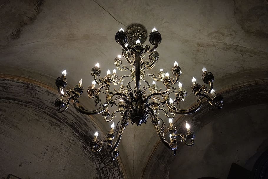 Lamp, Candle, Light, Roof, Traditional, old, room, religious HD wallpaper
