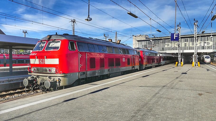 transport system, train, railway, rail transportation, mode of transportation HD wallpaper