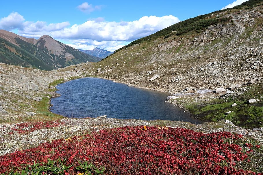 mountains, mountain valley, mountain lake, open space, height HD wallpaper