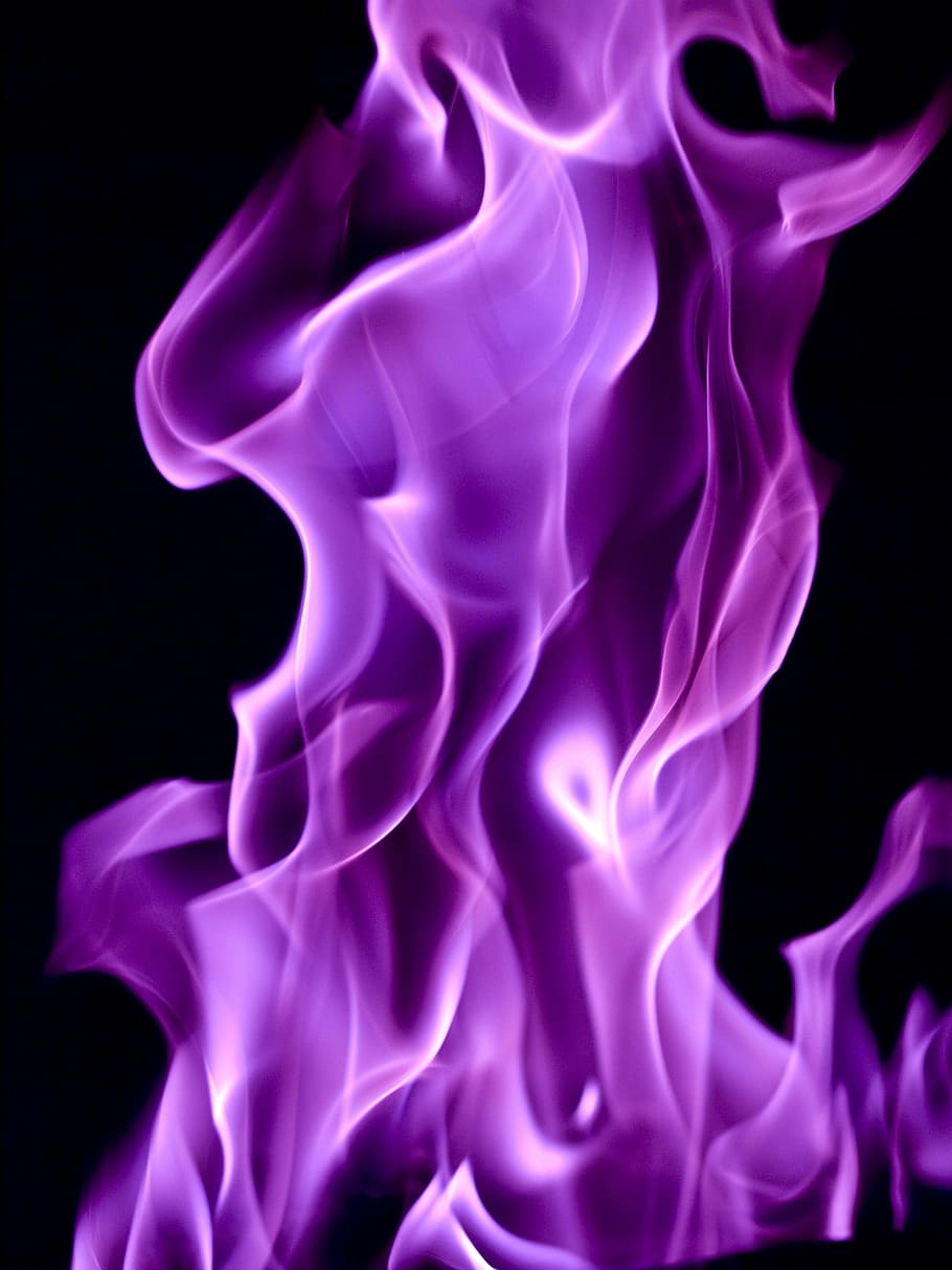 Abstract green purple fire background for your Vector Image