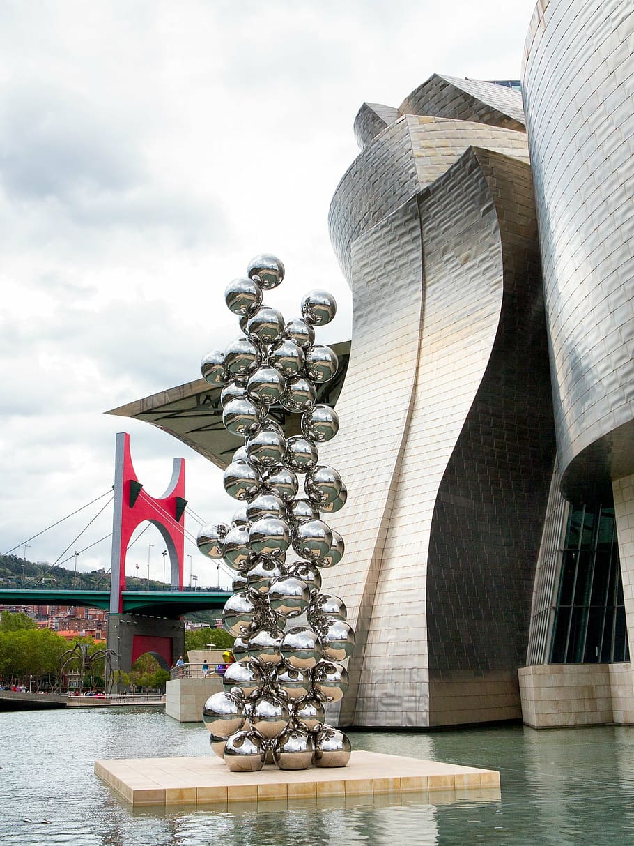 bilbao, guggenheim, museum, artwork, sculpture, architecture HD wallpaper