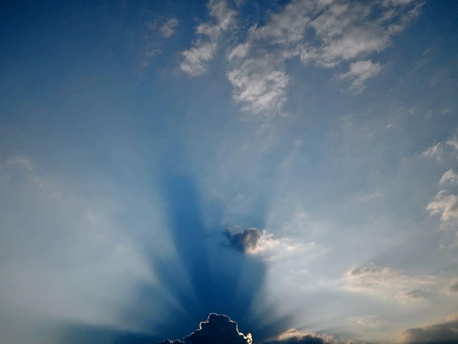 sky, clouds, evening, eclipse, cloud - sky, beauty in nature HD wallpaper