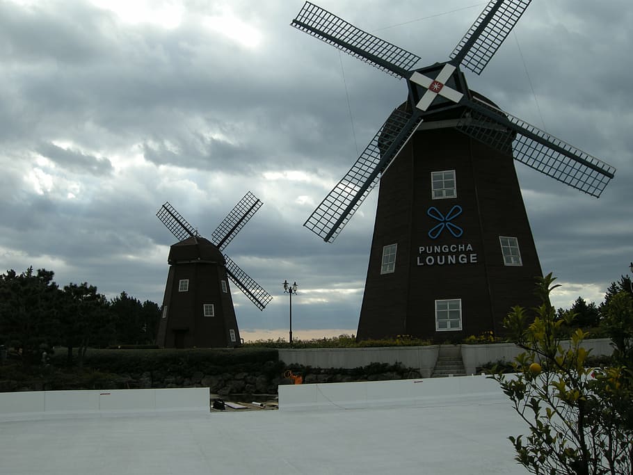 windmill, pinwheel, netherlands, environmental conservation HD wallpaper