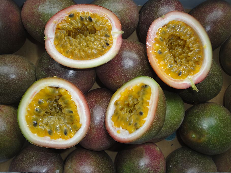 tropical, passion fruit, food and drink, healthy eating, freshness HD wallpaper