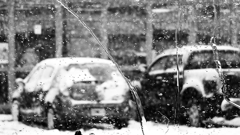 untitled, snow, weather, winter, cold, frost, ice, cars, parking HD wallpaper